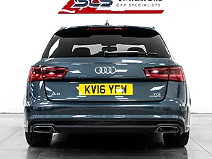 Used 2016 Audi A6 Black Edition Aviator Blue - Interior and Exterior details 7