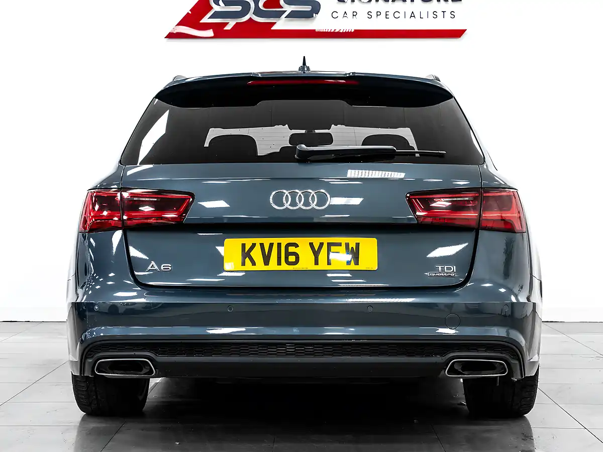 Used 2016 Audi A6 Black Edition Aviator Blue - Interior and Exterior details 7