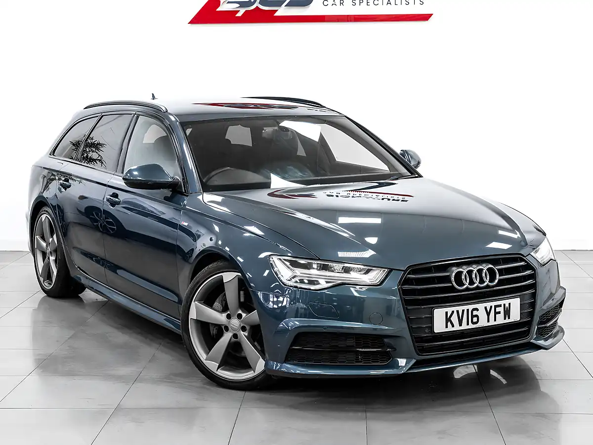 Used 2016 Audi A6 Black Edition Aviator Blue - Interior and Exterior details 8