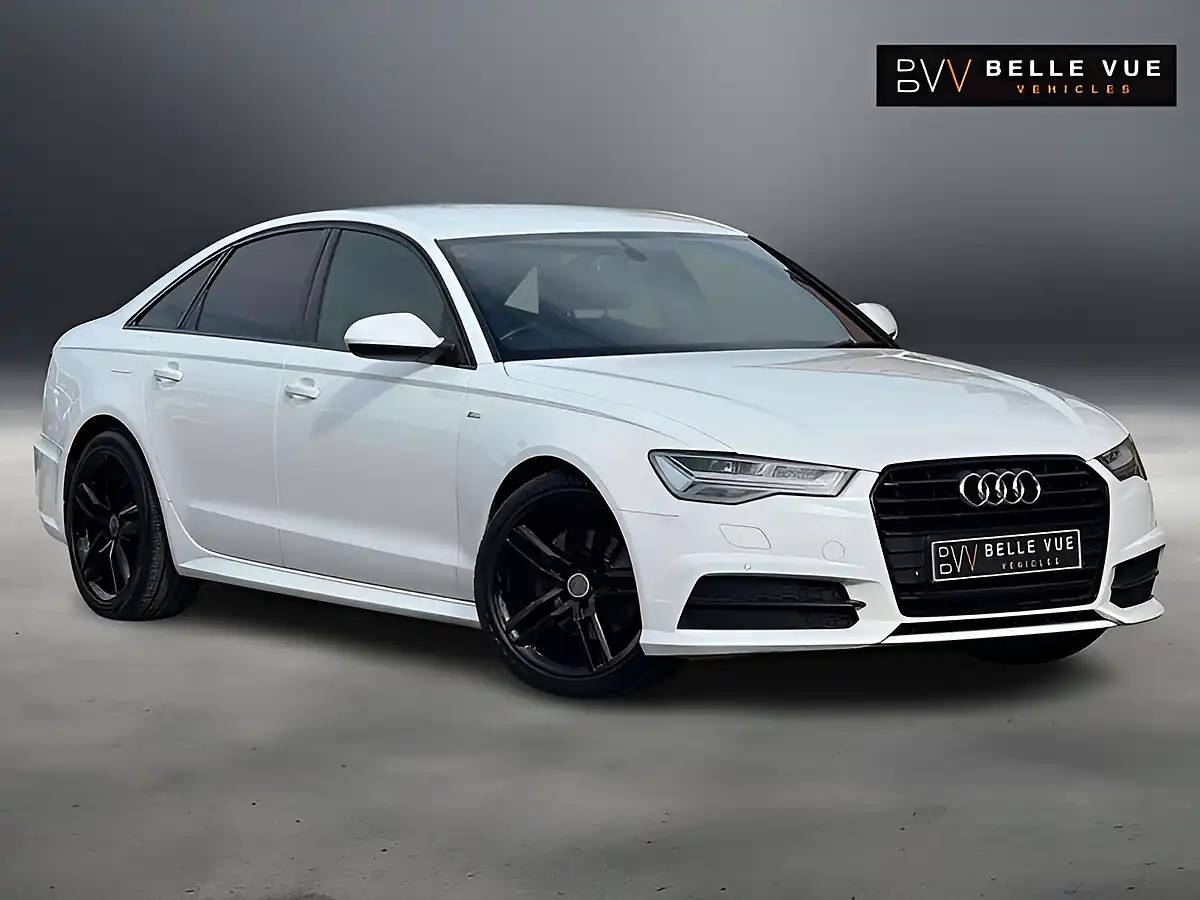Used 2016 Audi A6 Black Edition Ibis White - Front View