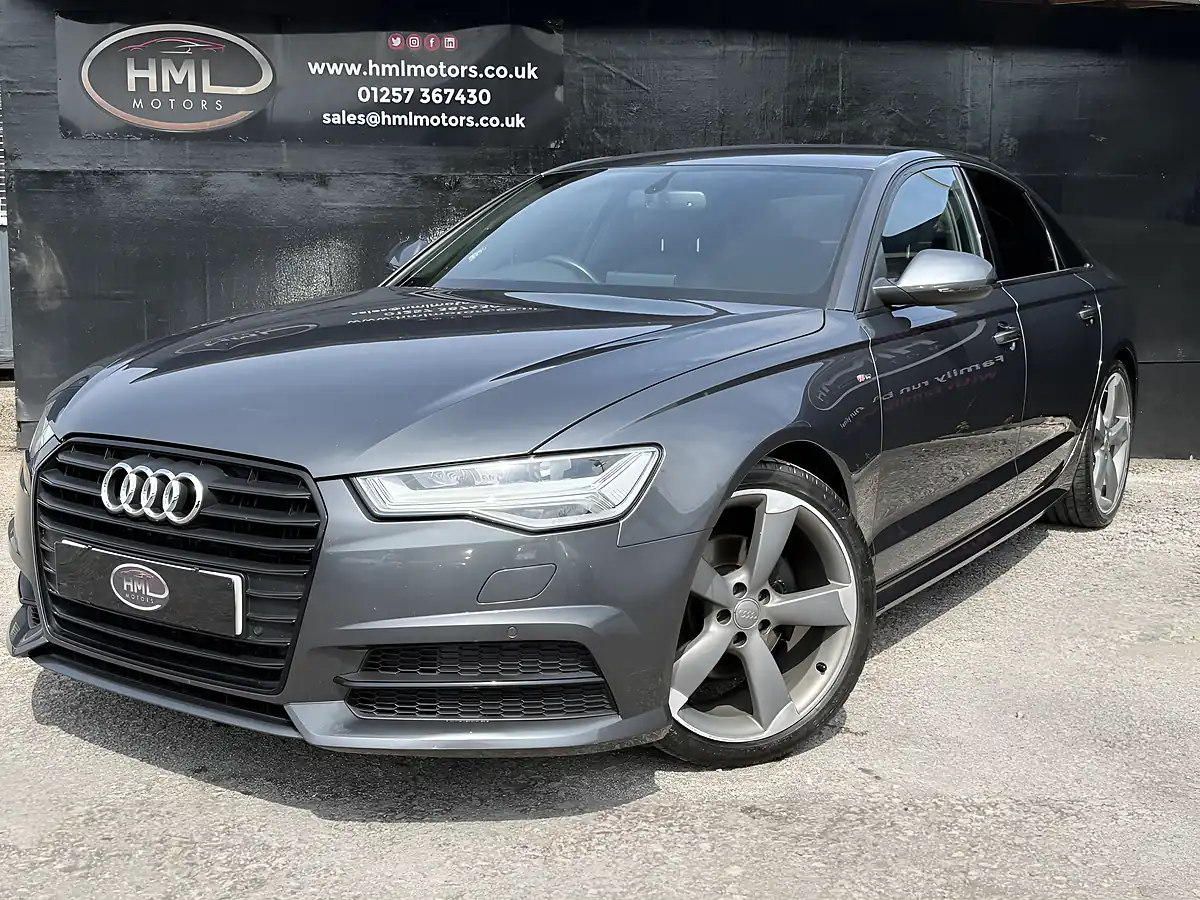 Used 2016 Audi A6 Saloon Ultra Black Edition Daytona Grey Pearl Effect - Front View