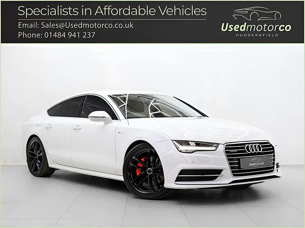 Used 2016 Audi A7 S Line White - Front View