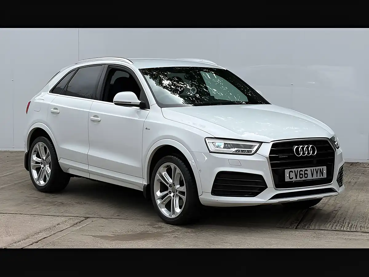 Used 2016 Audi Q3 S Line+ Glacier White - Front View