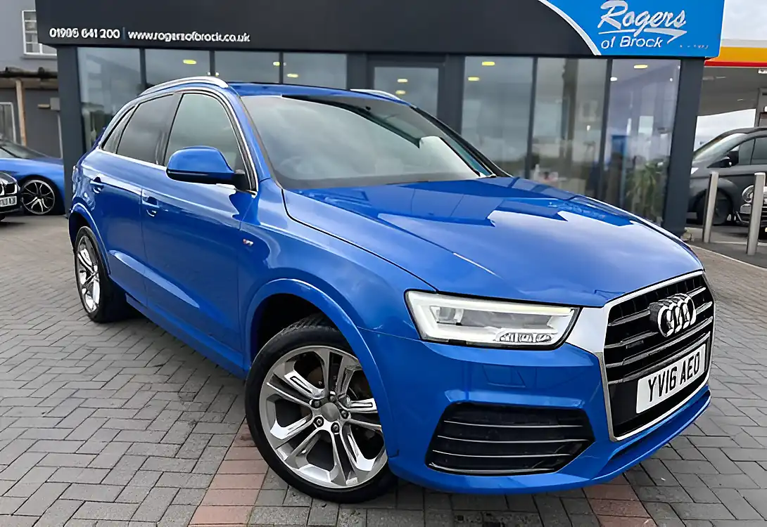 Used 2016 Audi Q3 S Line Plus Sprint Blue Pearl - Front View
