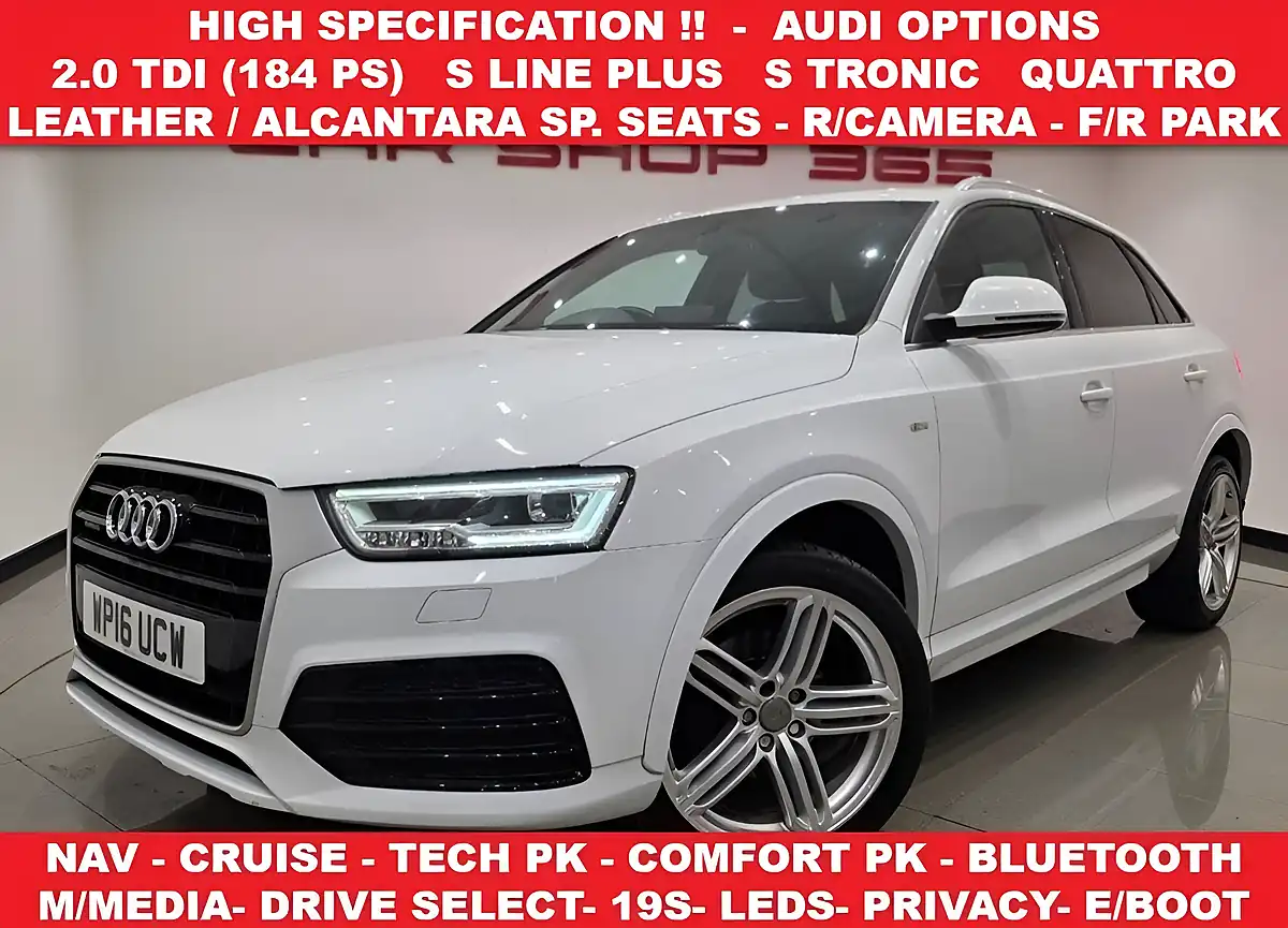 Used 2016 Audi Q3 S Line Plus White - Front View