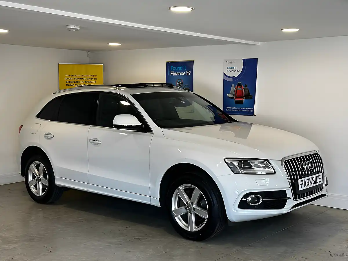 Used 2016 Audi Q5 S Line Glacier White - Front View