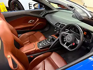 Used 2016 Audi R8 Spyder Quattro [5X Services] Blue - Interior and Exterior details 10