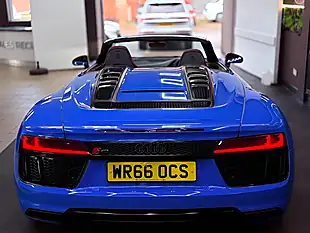 Used 2016 Audi R8 Spyder Quattro [5X Services] Blue - Interior and Exterior details 13