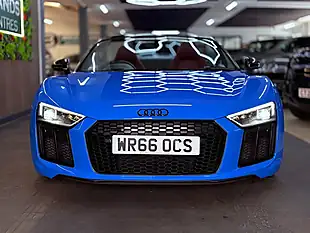 Used 2016 Audi R8 Spyder Quattro [5X Services] Blue - Interior and Exterior details 7