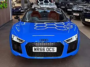 Used 2016 Audi R8 Spyder Quattro [5X Services] Blue - Interior and Exterior details 8