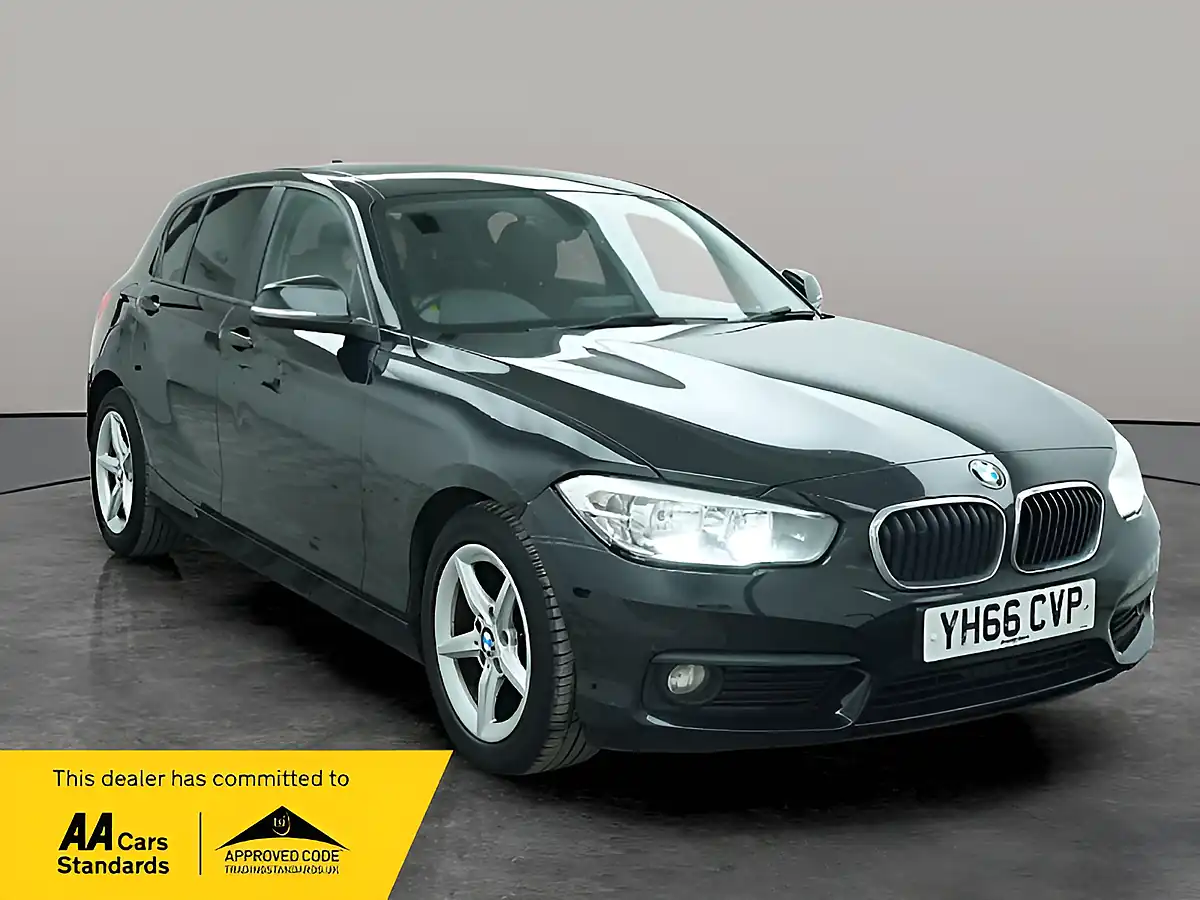 Used 2016 BMW 1 Series Ed Plus Black - Front View
