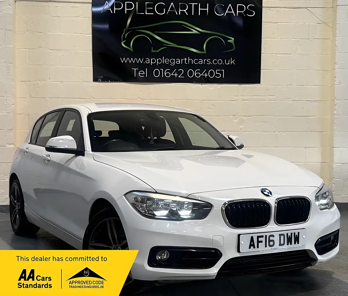 Used 2016 BMW 1 Series Sport White - Front View