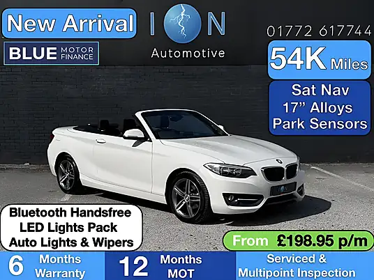 2016 BMW 2 Series 218d Sport Convertible