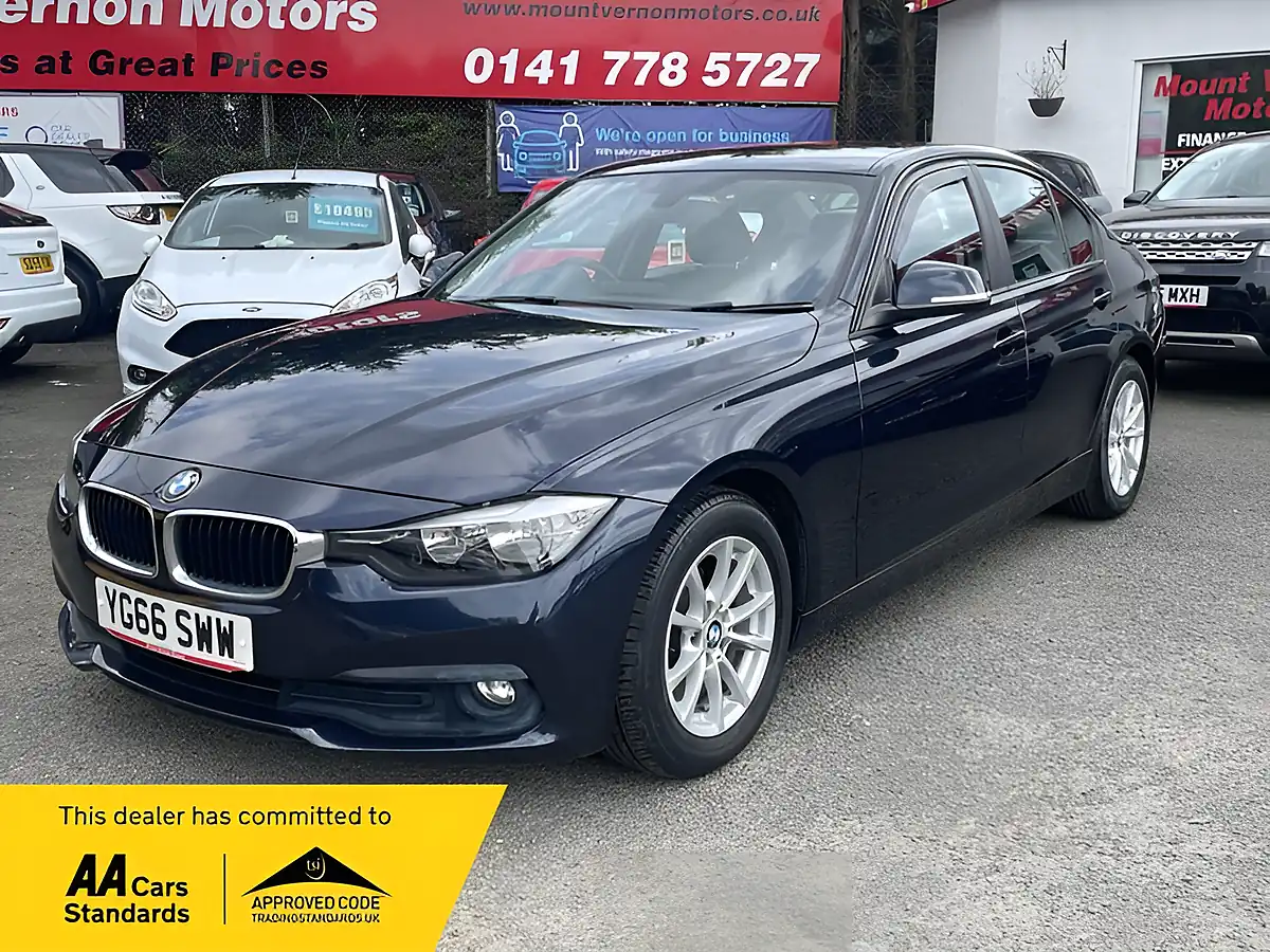 Used 2016 BMW 3 Series Ed Plus Blue - Front View