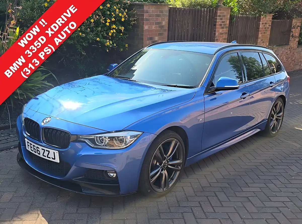 Used 2016 BMW 3 Series M Sport Estoril Blue - Front View