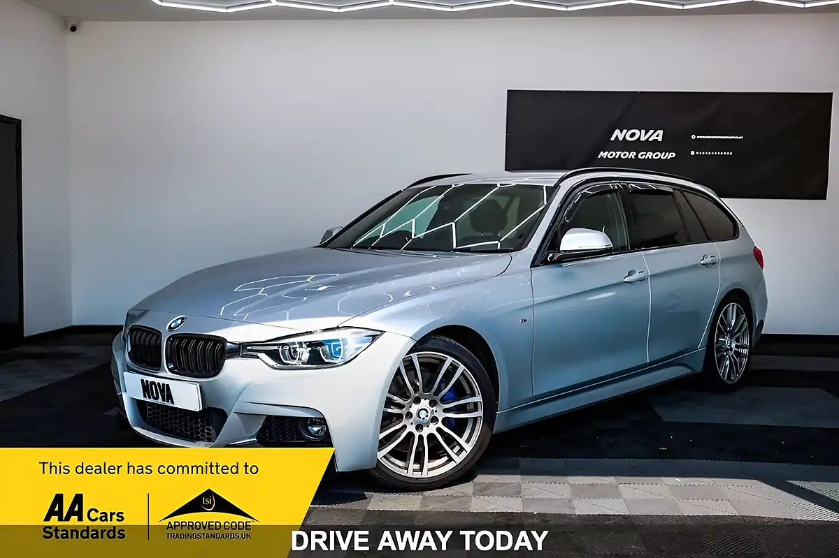 Used 2016 BMW 3 Series M Sport Touring Silver - Front View