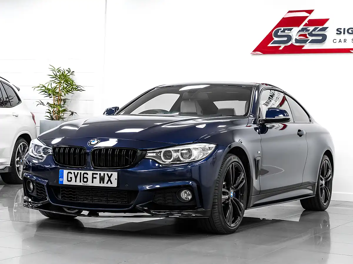 Used 2016 BMW 4 Series M Sport Coupe Tanzanite Blue - Interior and Exterior details 2