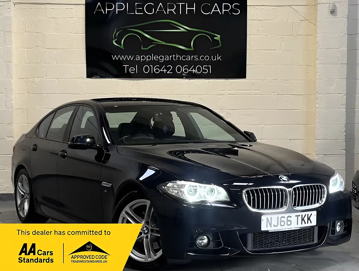 Used 2016 BMW 5 Series M Sport Black - Front View
