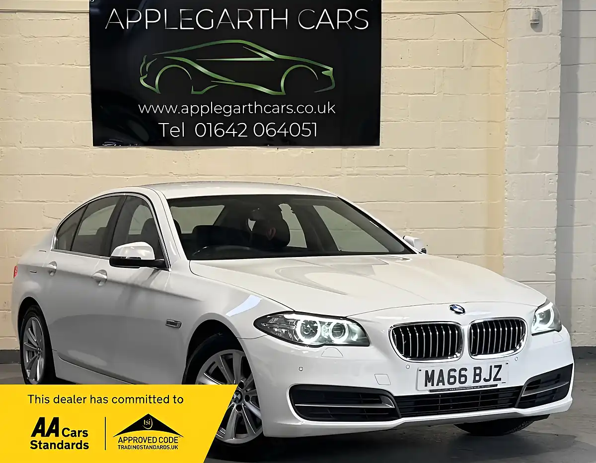Used 2016 BMW 5 Series Se White - Front View