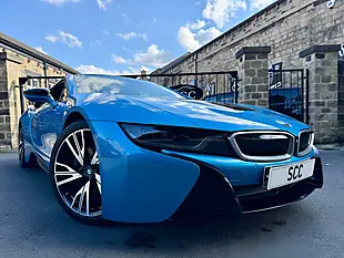 Used 2016 BMW i8 Coupe Protonic Blue - Interior and Exterior details 4