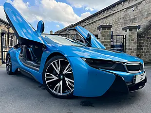 Used 2016 BMW i8 Coupe Protonic Blue - Interior and Exterior details 6