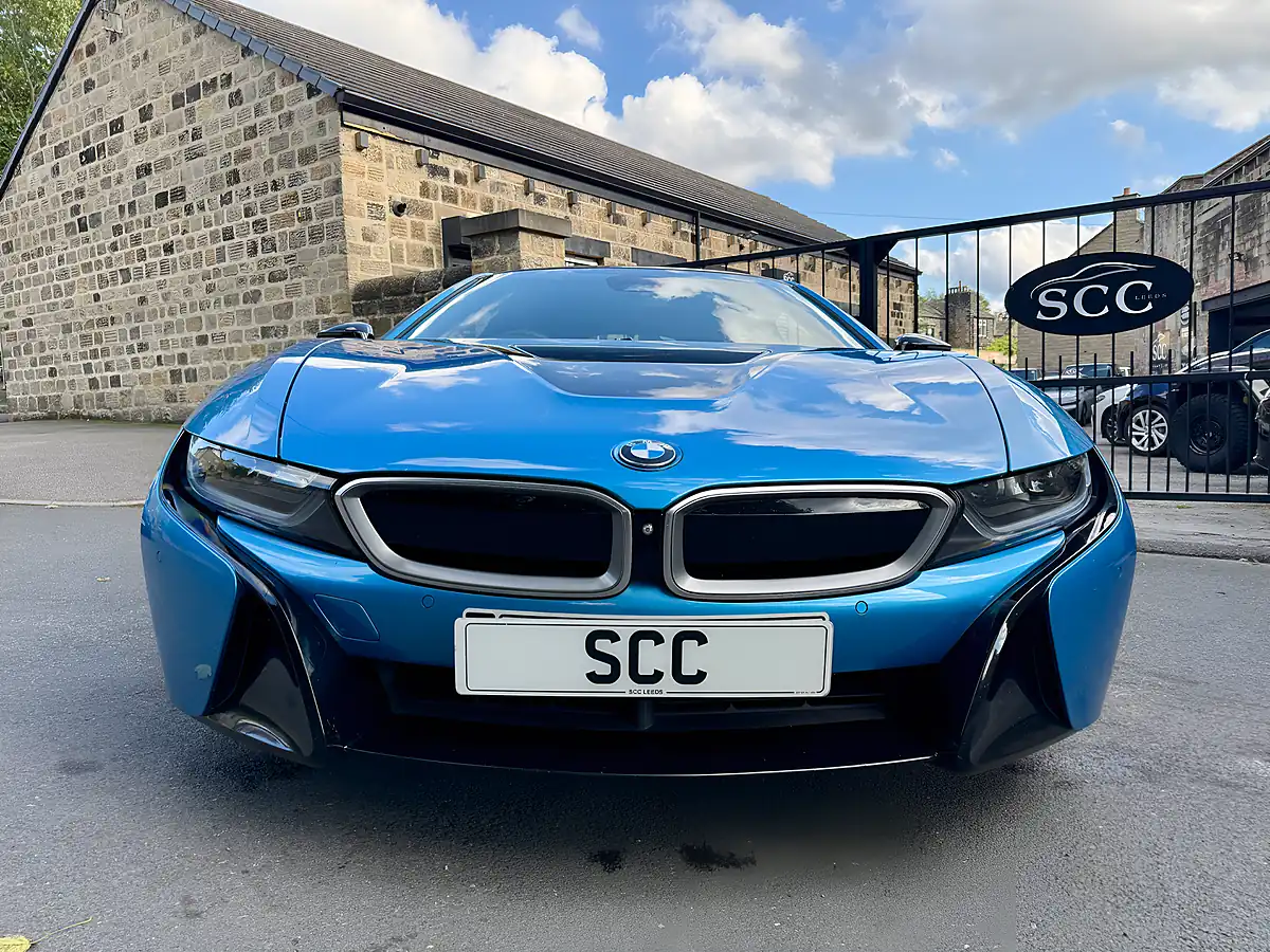 Used 2016 BMW i8 Coupe Protonic Blue - Interior and Exterior details 8