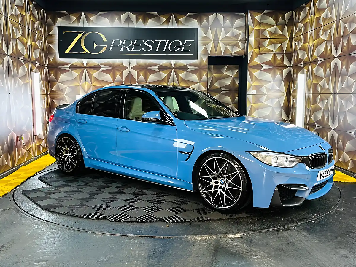 Used 2016 BMW M3 Competition Yas Marina Blue - Front View
