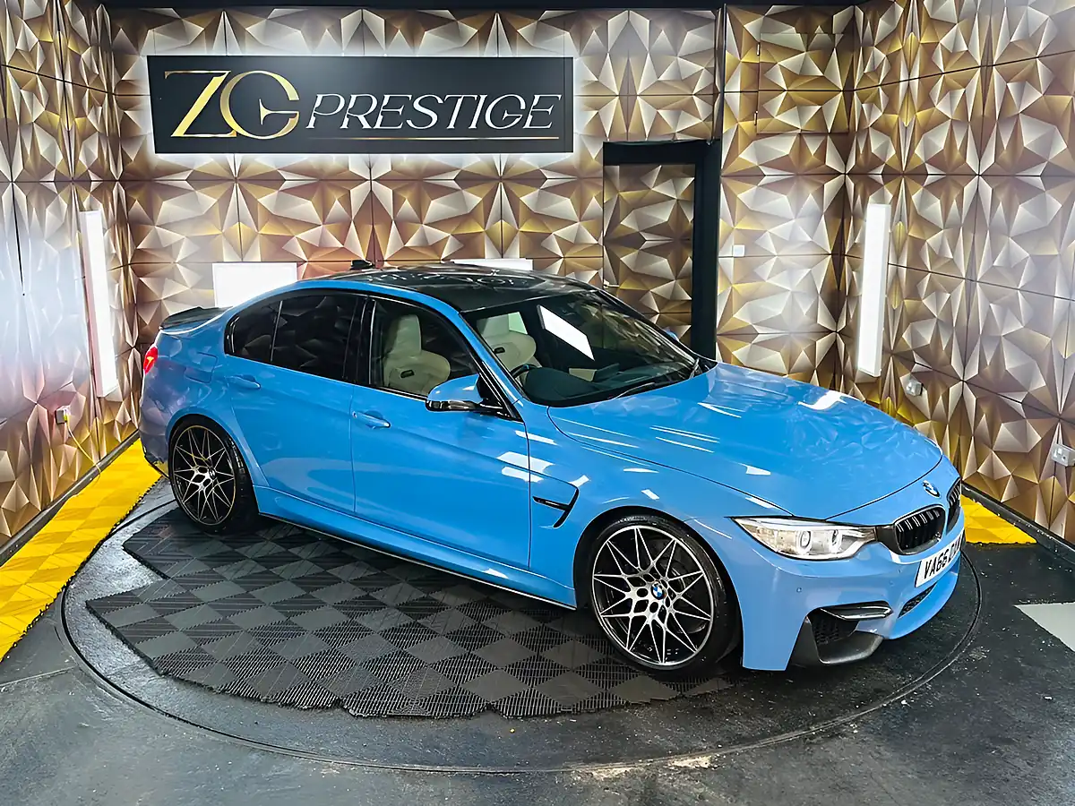 Used 2016 BMW M3 Competition Yas Marina Blue - Interior and Exterior details 10