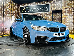 Used 2016 BMW M3 Competition Yas Marina Blue - Interior and Exterior details 11