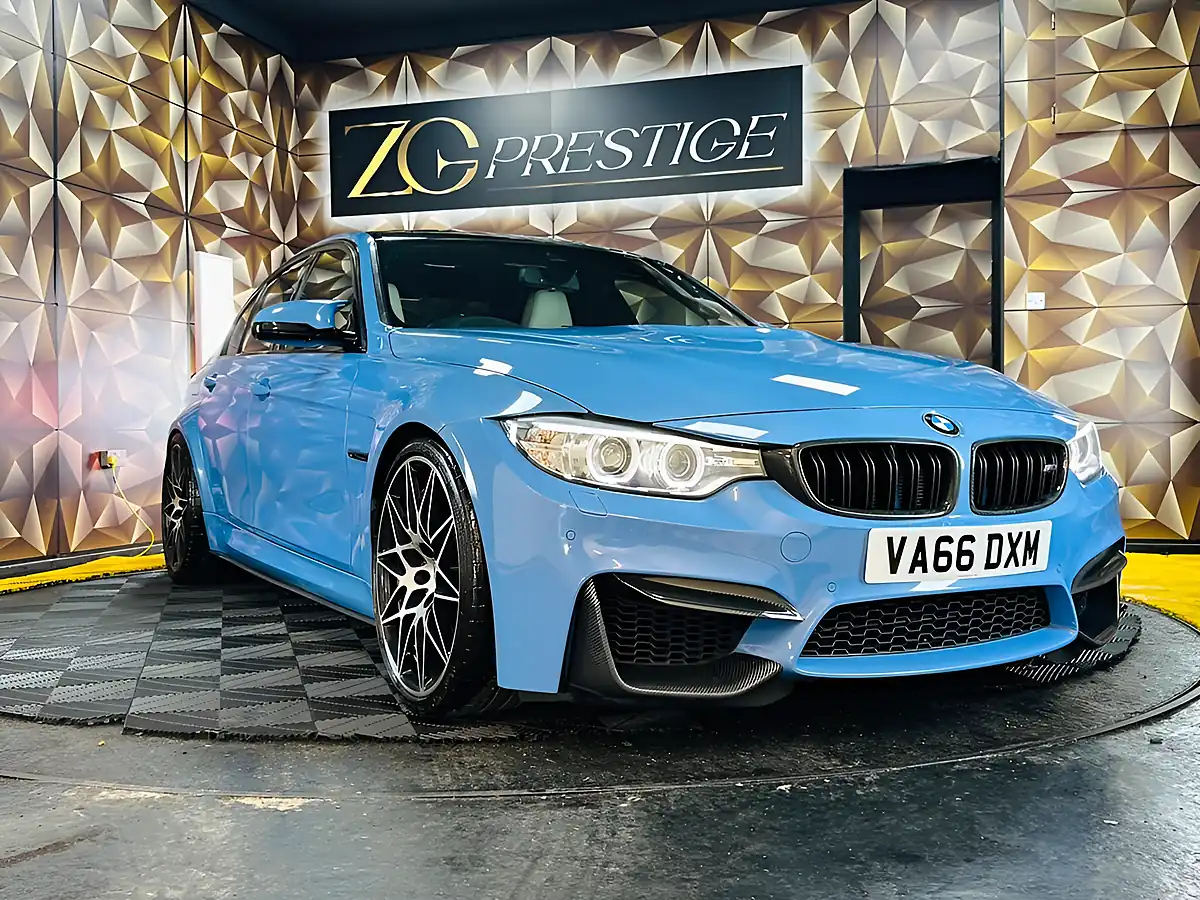 Used 2016 BMW M3 Competition Yas Marina Blue - Interior and Exterior details 11