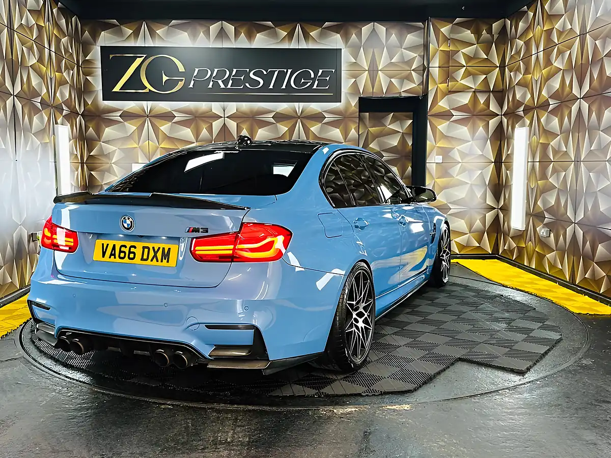 Used 2016 BMW M3 Competition Yas Marina Blue - Interior and Exterior details 16