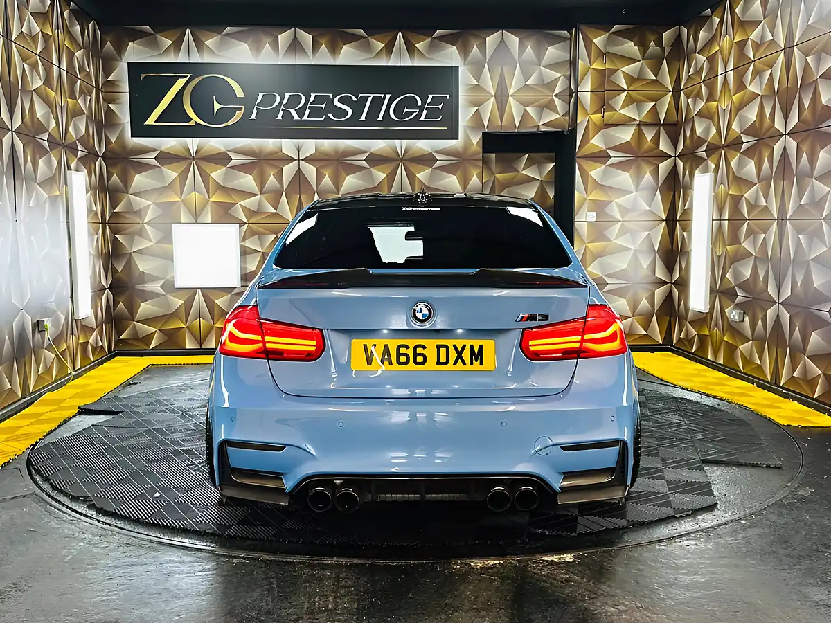 Used 2016 BMW M3 Competition Yas Marina Blue - Interior and Exterior details 4