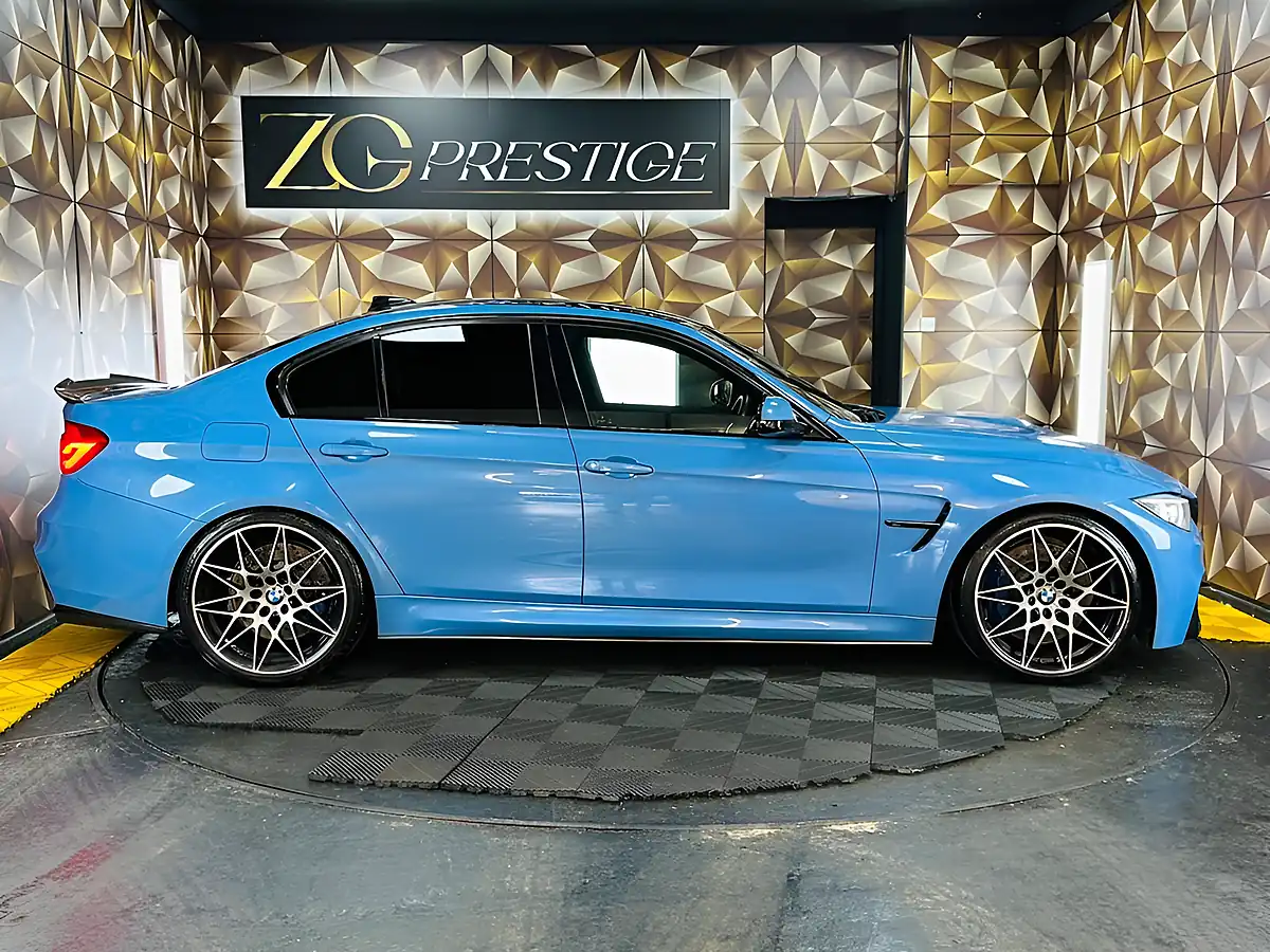 Used 2016 BMW M3 Competition Yas Marina Blue - Interior and Exterior details 8