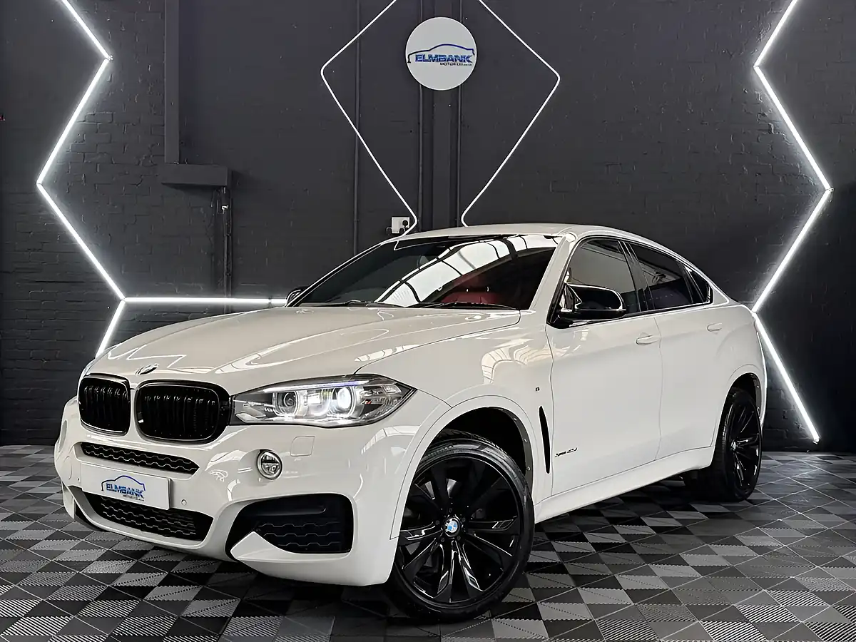 Used 2016 BMW X6 M Sport Alpine White - Front View