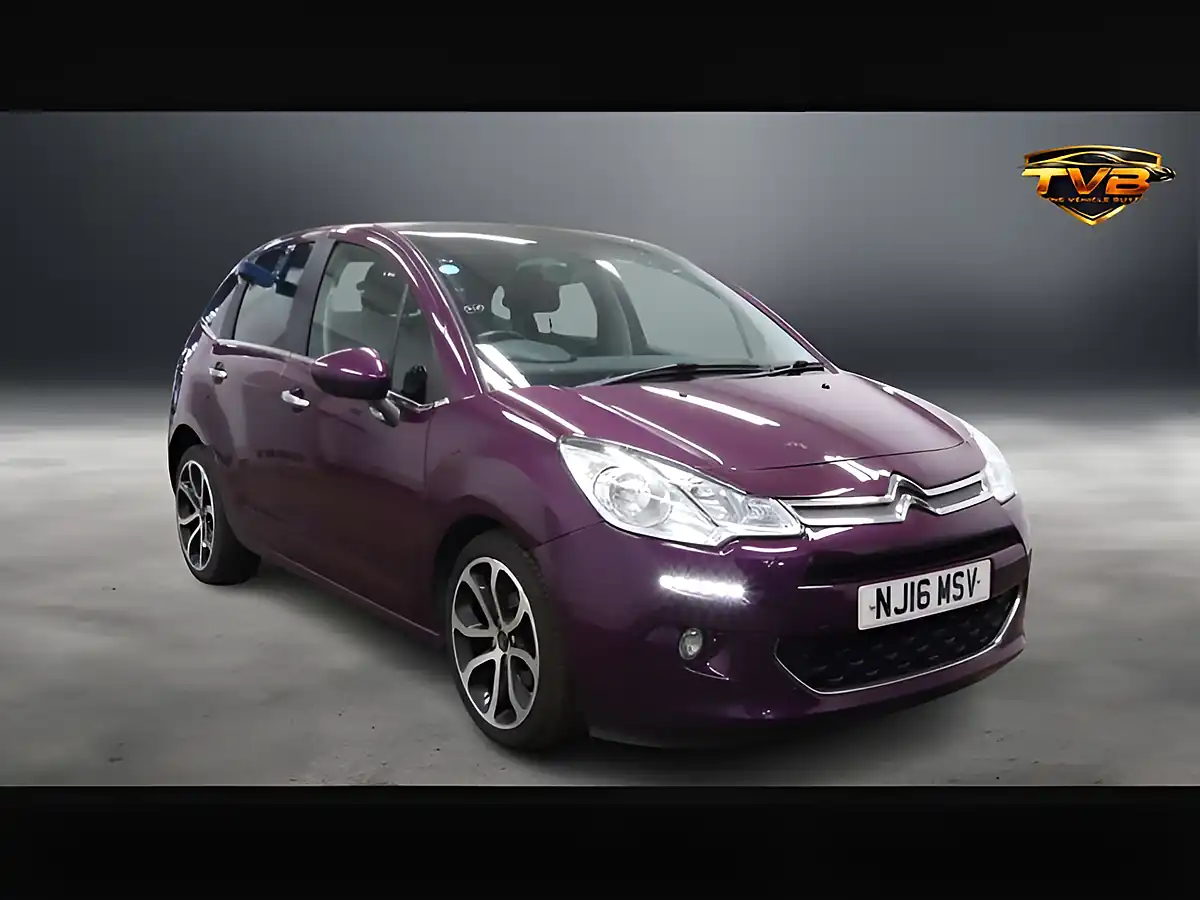 Used 2016 Citroen C3 Platinum Karma Purple - Front View