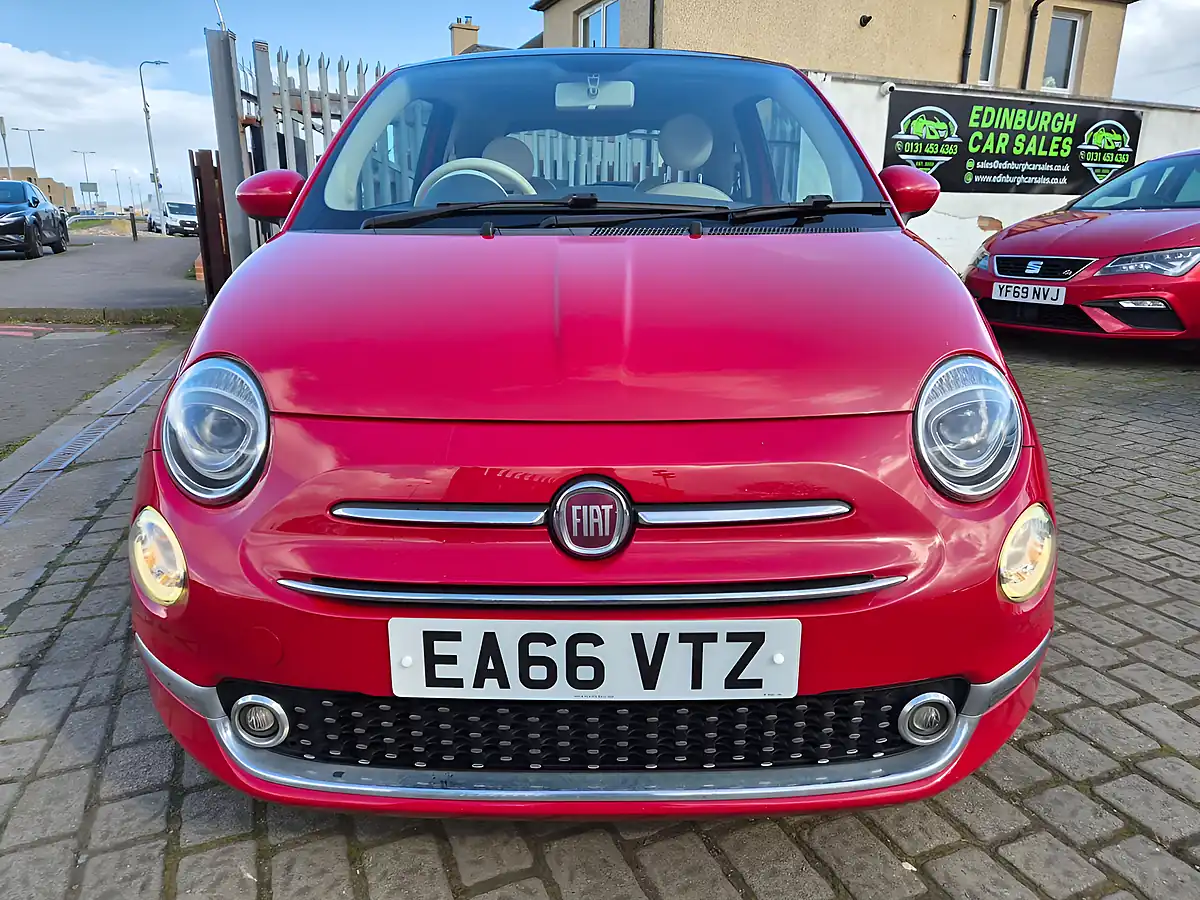 Used 2016 Fiat 500 Lounge Pasodoble Red - Interior and Exterior details 2