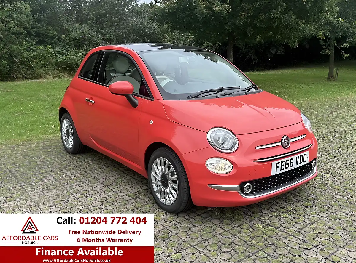 Used 2016 Fiat 500 Lounge Pink - Front View