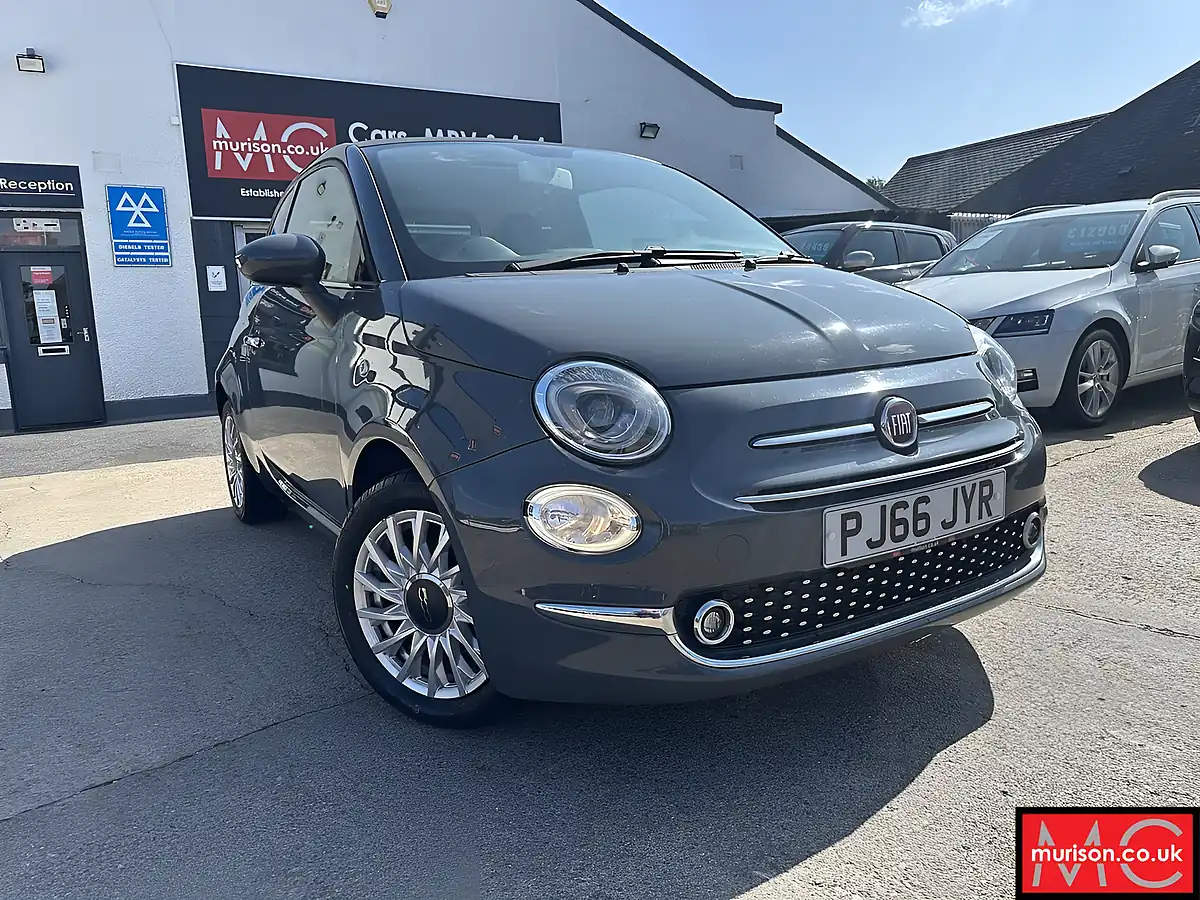 Used 2016 Fiat 500 Lounge Tech House Grey - Front View