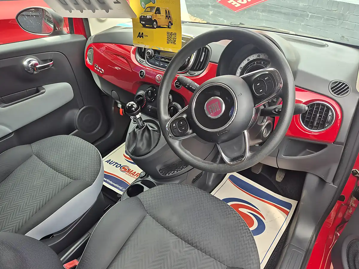 Used 2016 Fiat 500 Pop Red - Interior and Exterior details 9