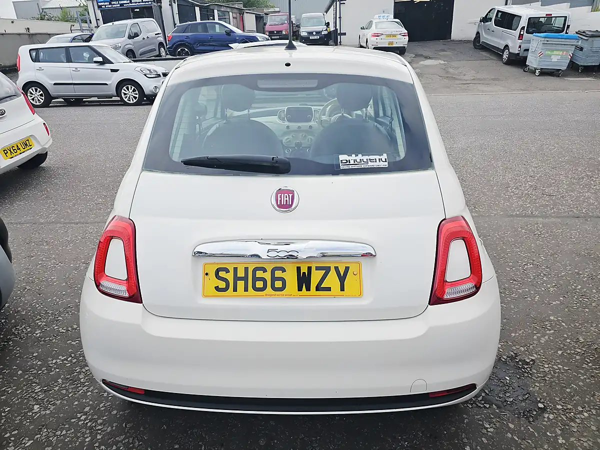 Used 2016 Fiat 500 Pop White - Interior and Exterior details 4