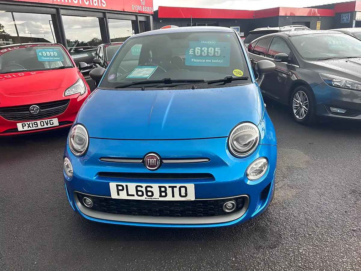 Used 2016 Fiat 500 S Blue - Interior and Exterior details 4