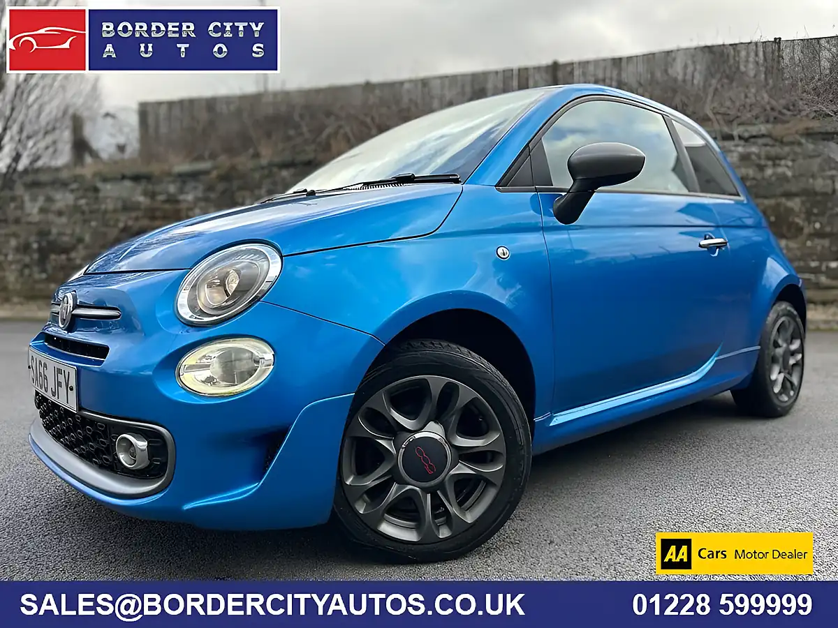 Used 2016 Fiat 500 S Blue - Front View