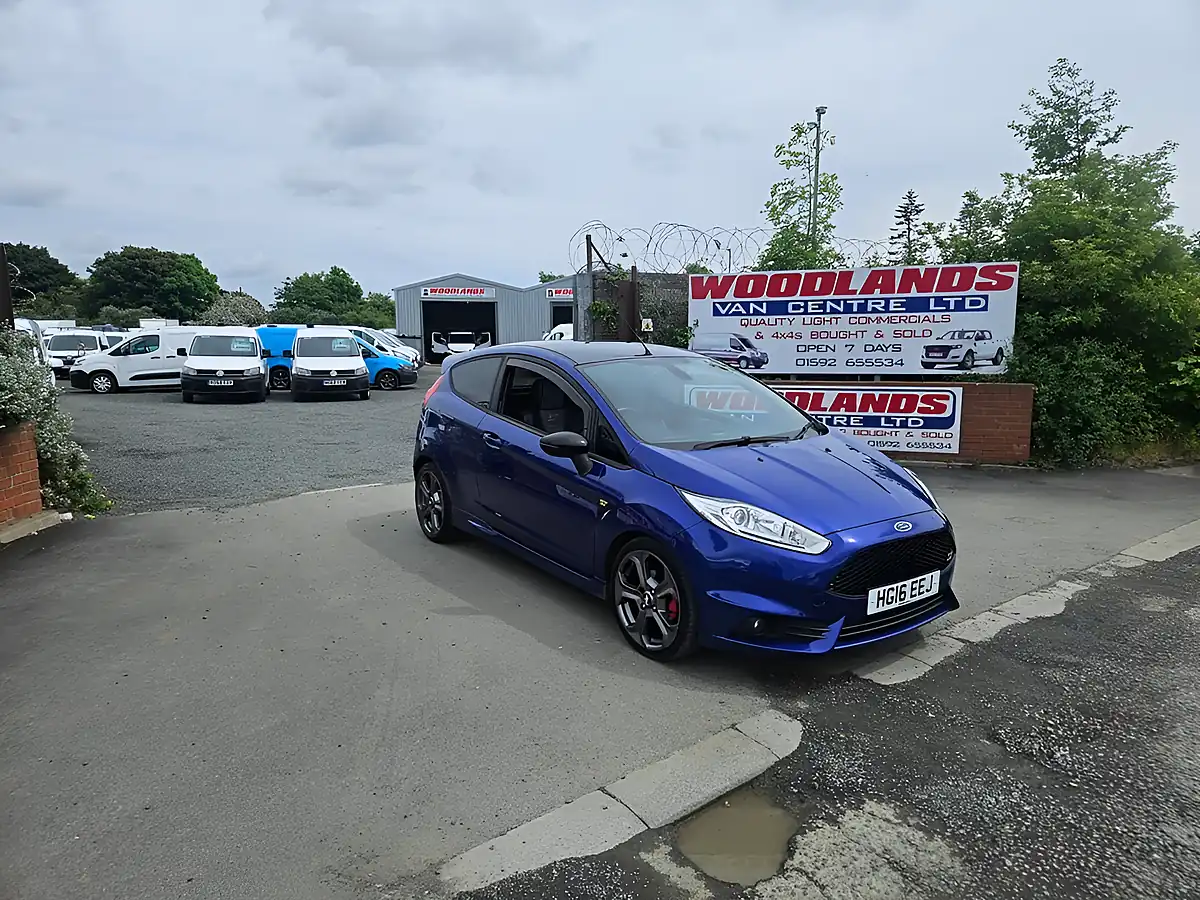 Used 2016 Ford Fiesta ST-3 Blue - Front View