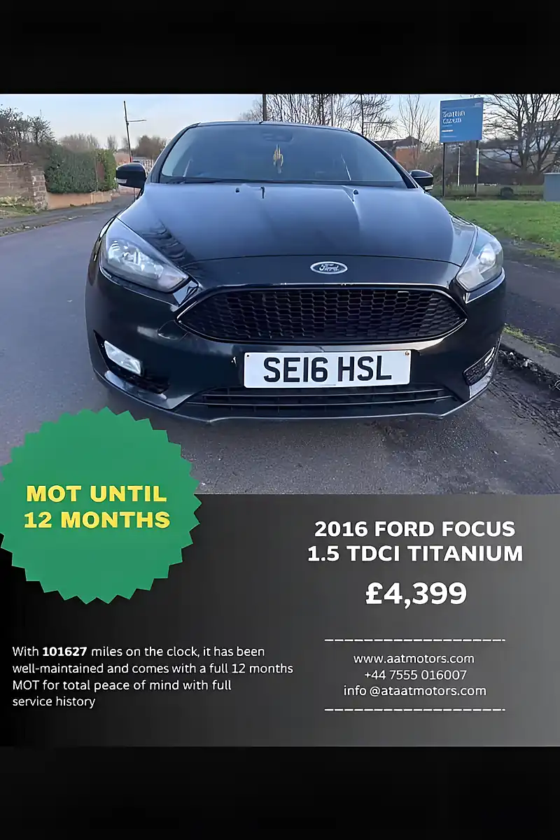 Used 2016 Ford Focus Titanium Black - Front View