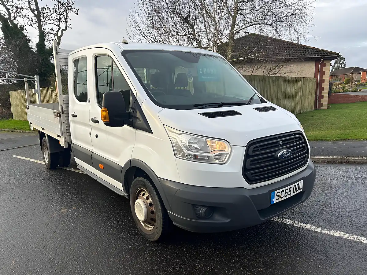 Used 2016 Ford Transit Chassis Cab Double Cab L3 H1 White - Front View