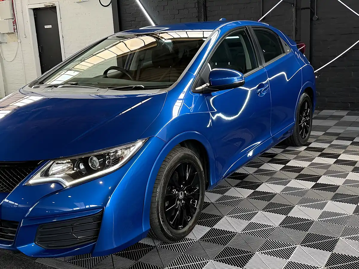 Used 2016 Honda Civic S Blue - Interior and Exterior details 13