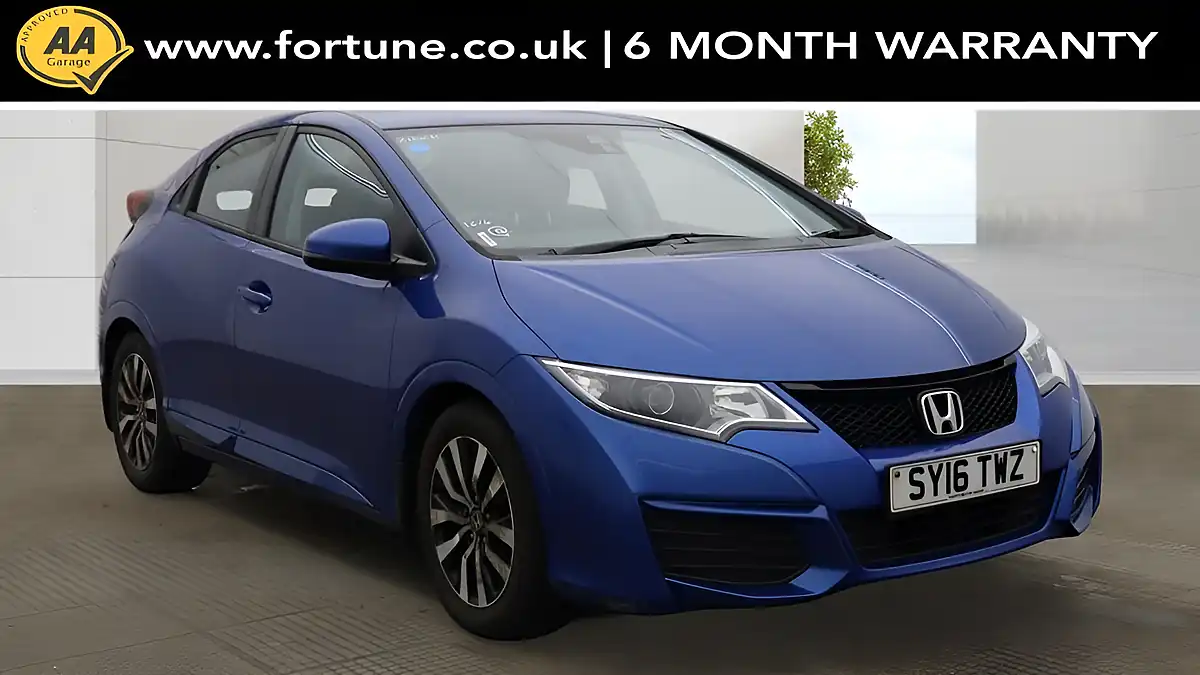Used 2016 Honda Civic S Blue - Front View