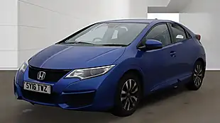 Used 2016 Honda Civic S Blue - Interior and Exterior details 3
