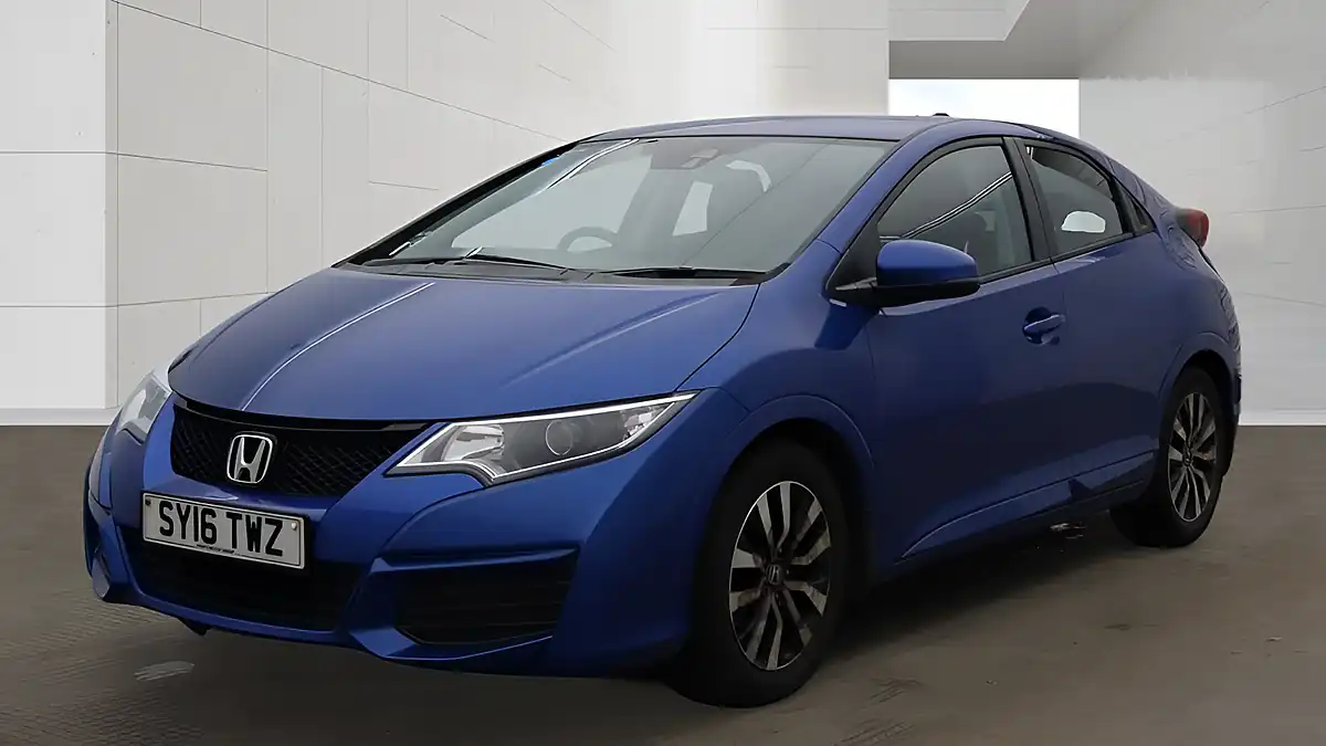 Used 2016 Honda Civic S Blue - Interior and Exterior details 3