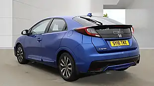 Used 2016 Honda Civic S Blue - Interior and Exterior details 4